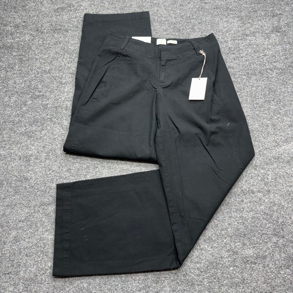 a new day Pants - A New Day Womens High Rise Straight Leg Stretch Trousers Black Size 2 Regular